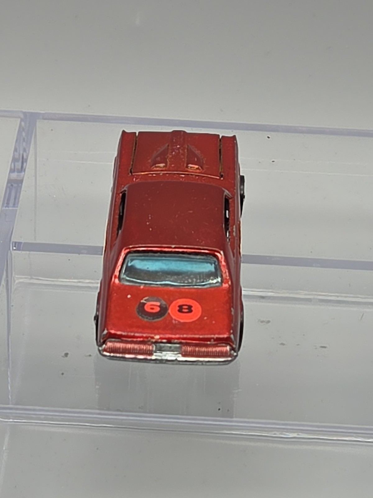 Hot Wheels Redline 1967 Orange Mercury Custom Cougar Brown Int Hong Kong