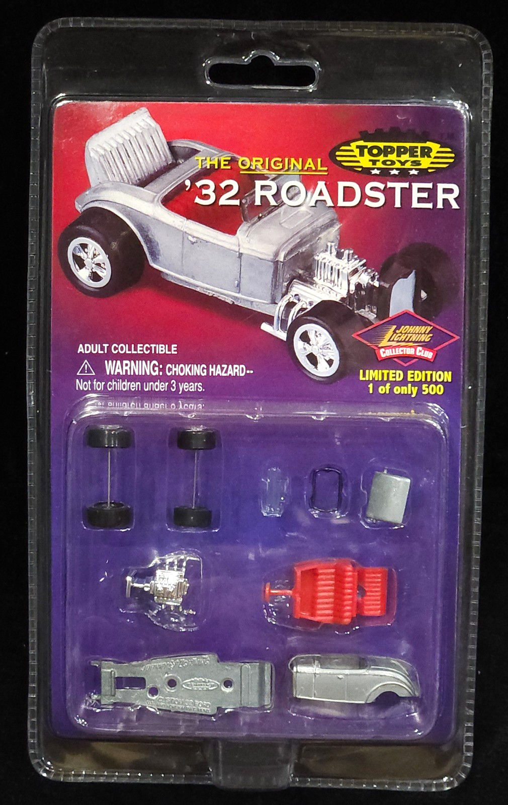 Johnny Lightning 32 1932 Ford Roadster Topper Toys Collector Club Car RARE 1/500
