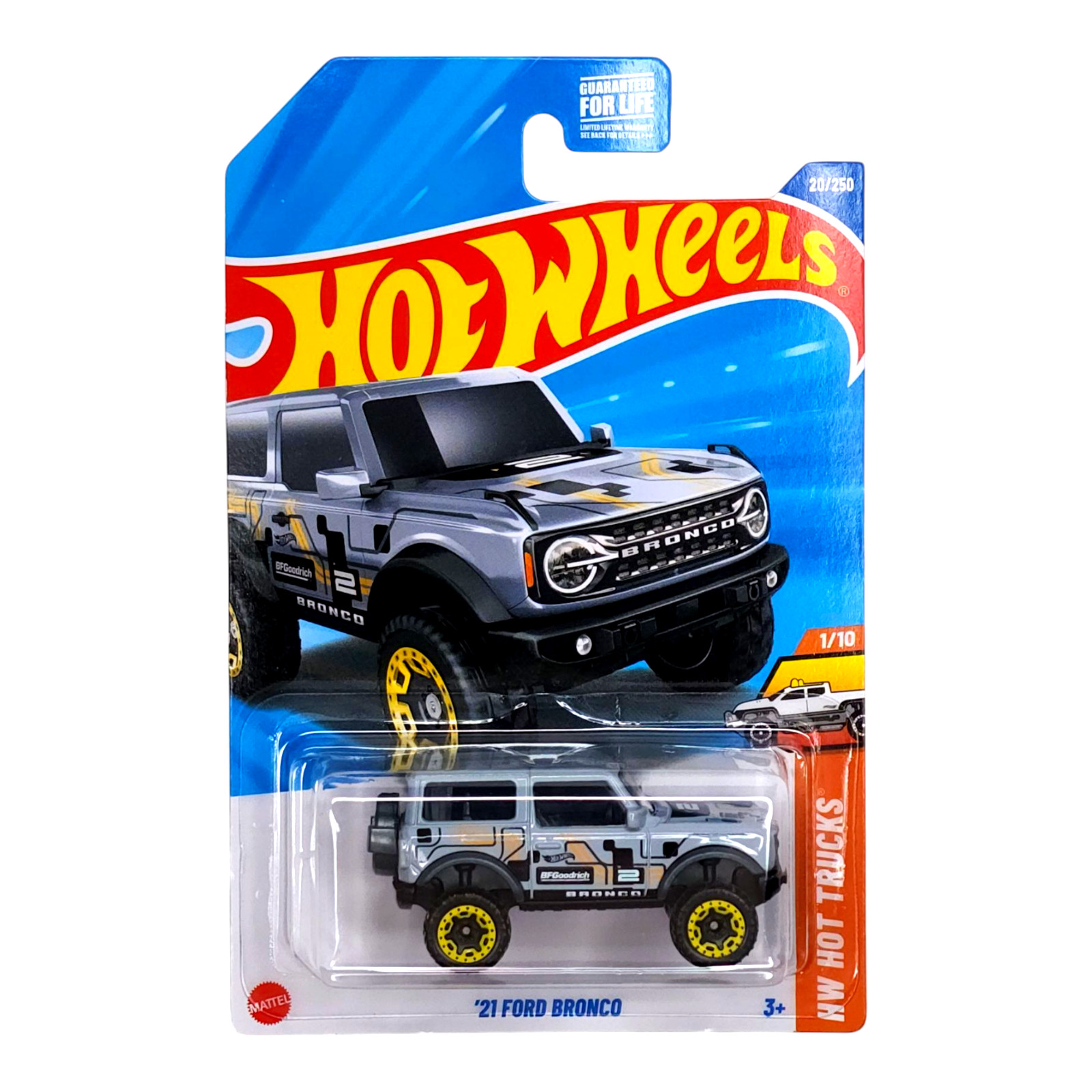 HOT WHEELS ’21 Ford Bronco Gray HW Hot Trucks Mainline HYW73 2025
