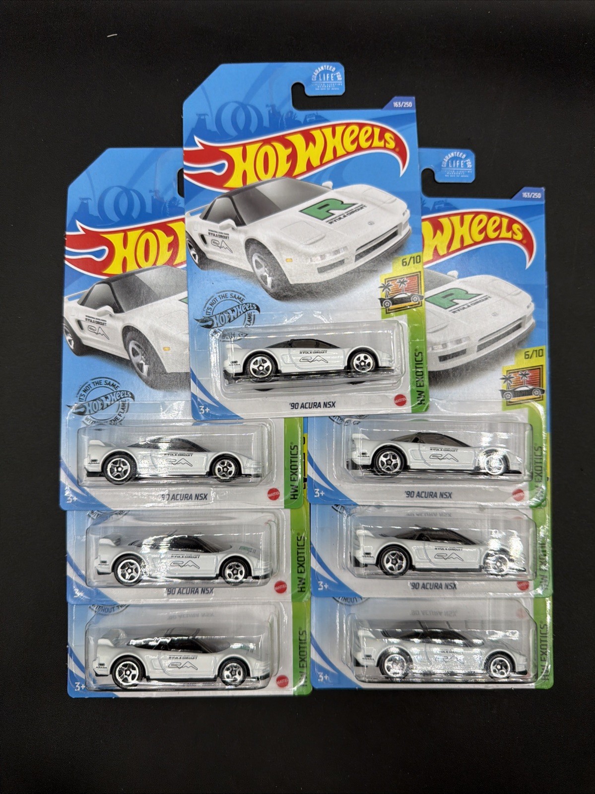 lotx7 2020 Hot Wheels KROGER EXCLUSIVE WHITE 90 ACURA NSX RYULA CIRCUIT exotics