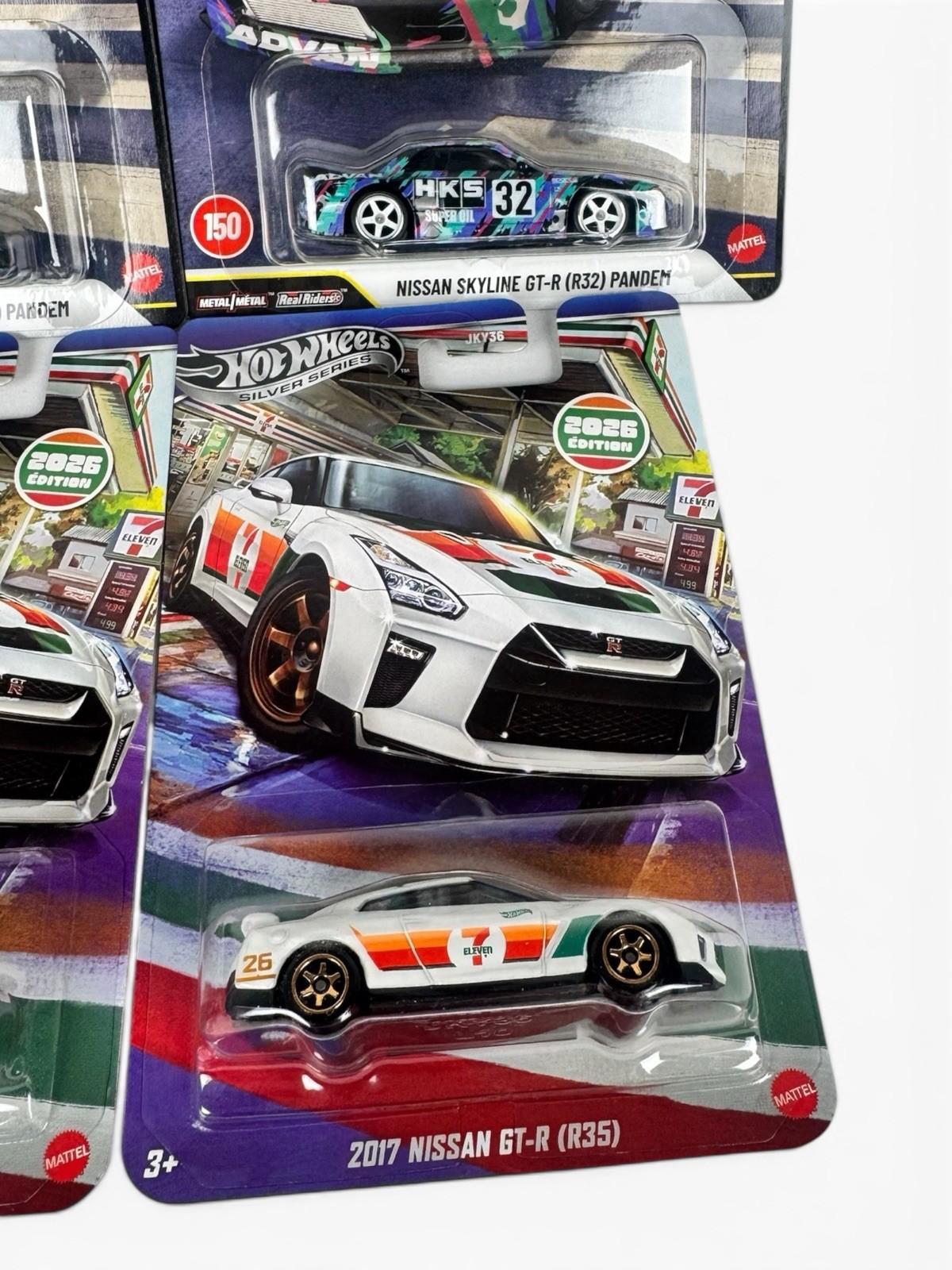 4 GTR LOT – Hot Wheels Boulevard #150 Nissan Skyline R32 Pandem + 7 Eleven R35