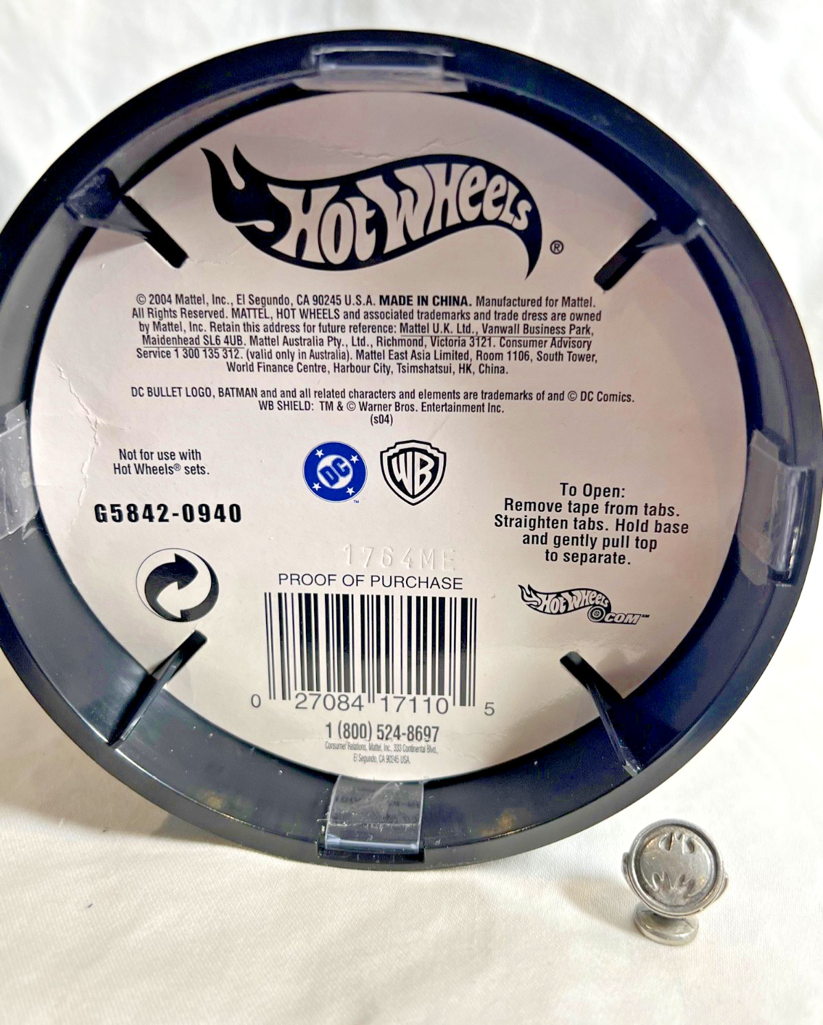 RARE – 2004 Hot Wheels Batmobile Series Oil Can 1 of 3 Limited Edition 1065/4000