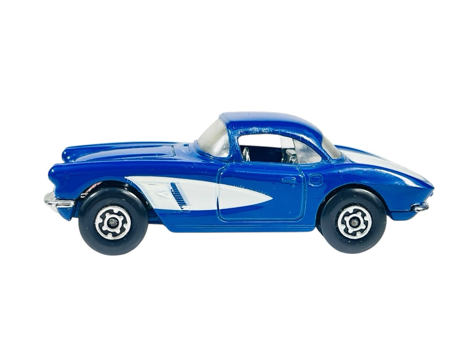 Matchbox Lesney Superfast (2) Varied MB71 1962 Chevy Corvettes w/Yellow Boxes