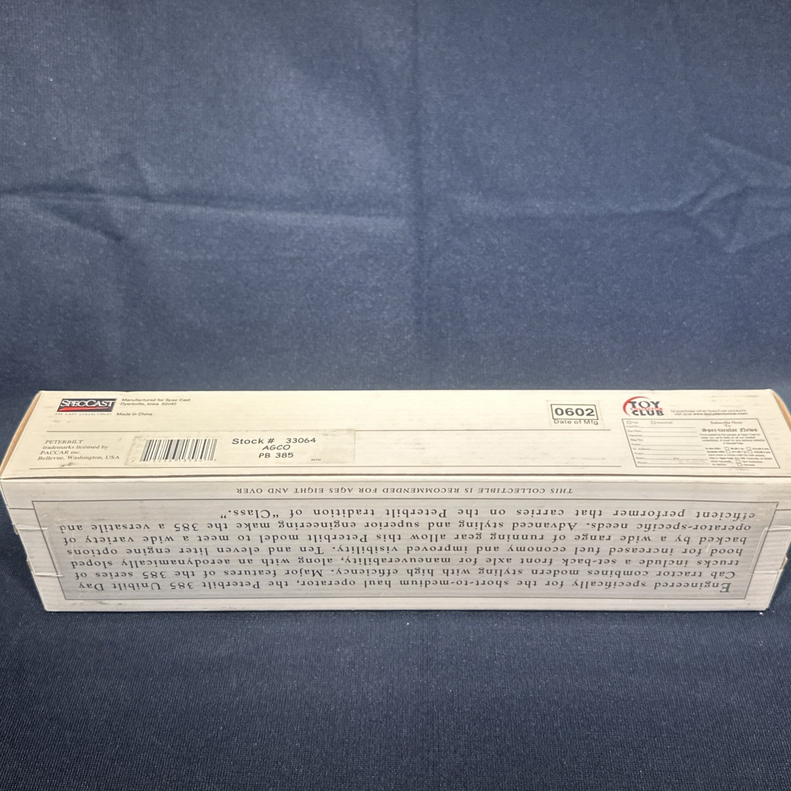 AGCO Speccast Limeted Edition Die Cast Peterbilt 385 Semi Truck 33064 NIB
