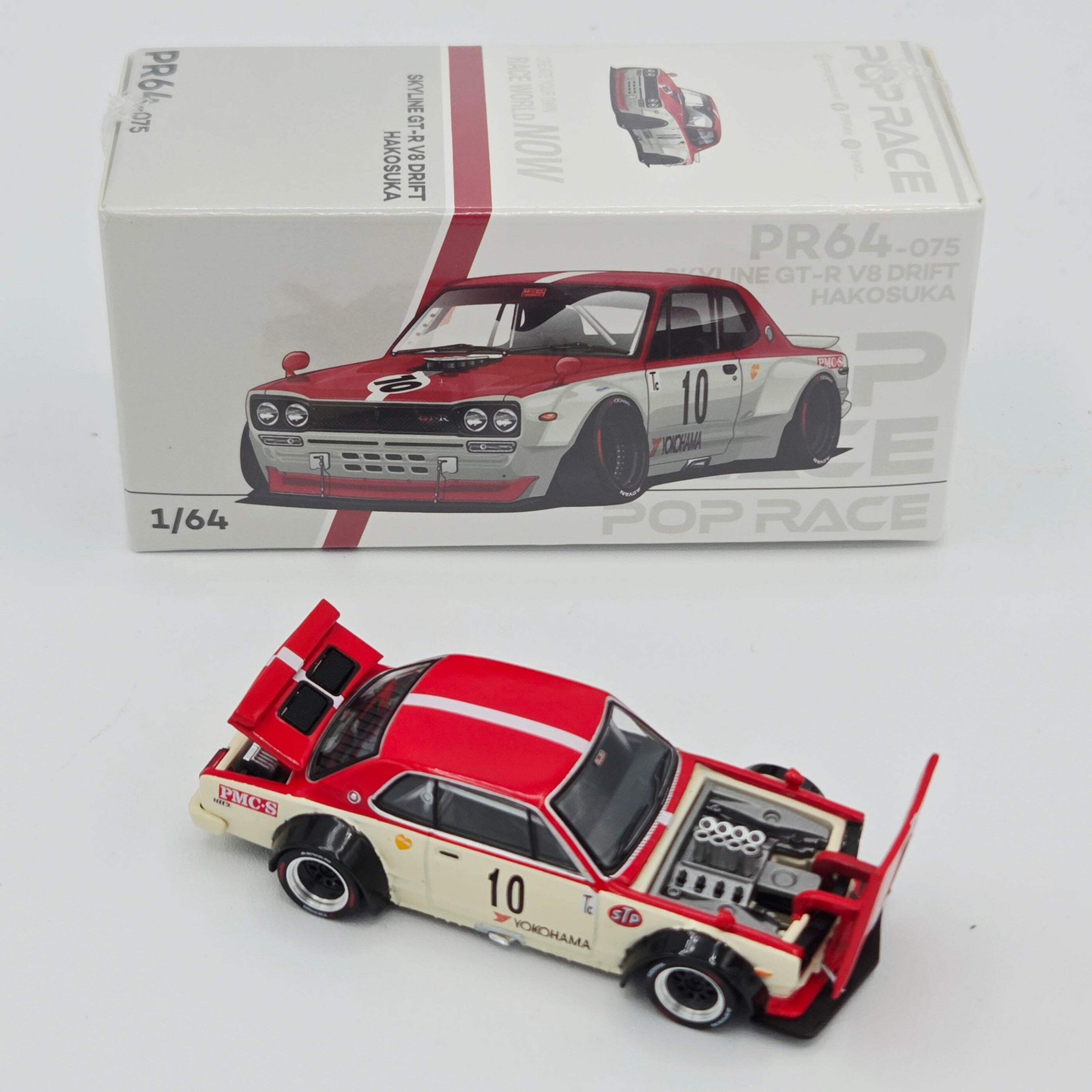 Pop Race Nissan Skyline GT-R V8 Drift Hakosuka – 1:64, Watanabe (2026)