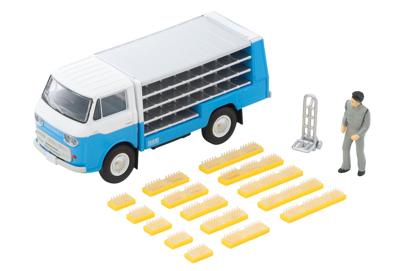 Tomica Limited Vintage LV-210a Mazda E2000 Bottle Car White/Light Blue