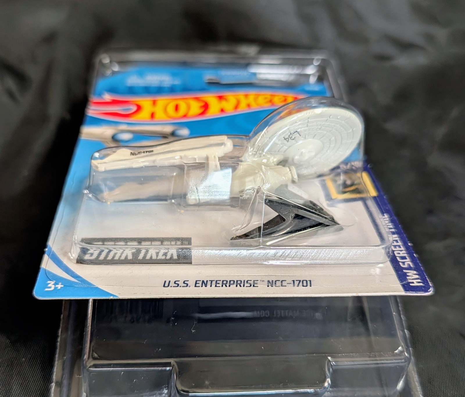 Hot Wheels Star Trek USS Enterprise NCC-1701 White With Stand And Protector Case