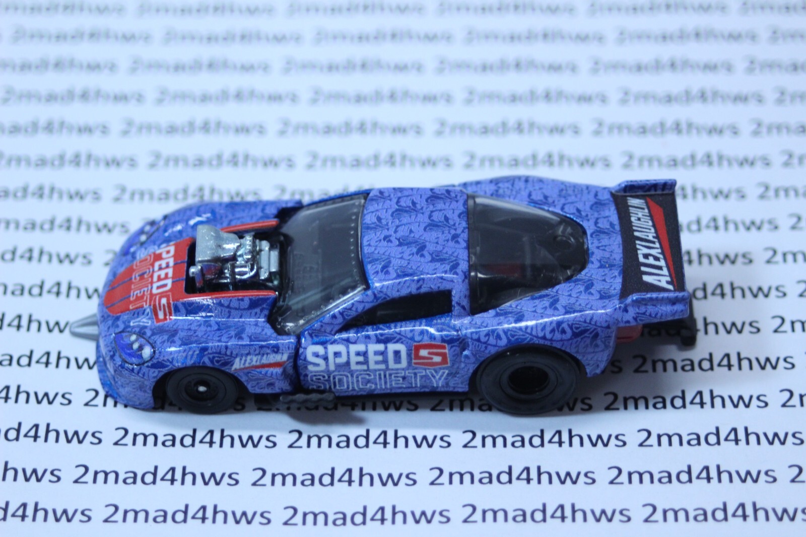 2022 Hot Wheels PACKAGE PULL loose BOULEVARD blue ’12 CORVETTE Z06 DRAG RACER