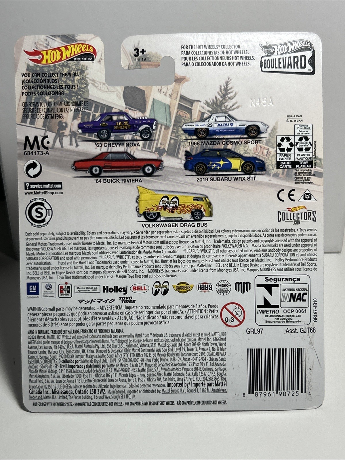 Hot Wheels Premium Boulevard 2019 Subaru WRX STI #24 MATTEL