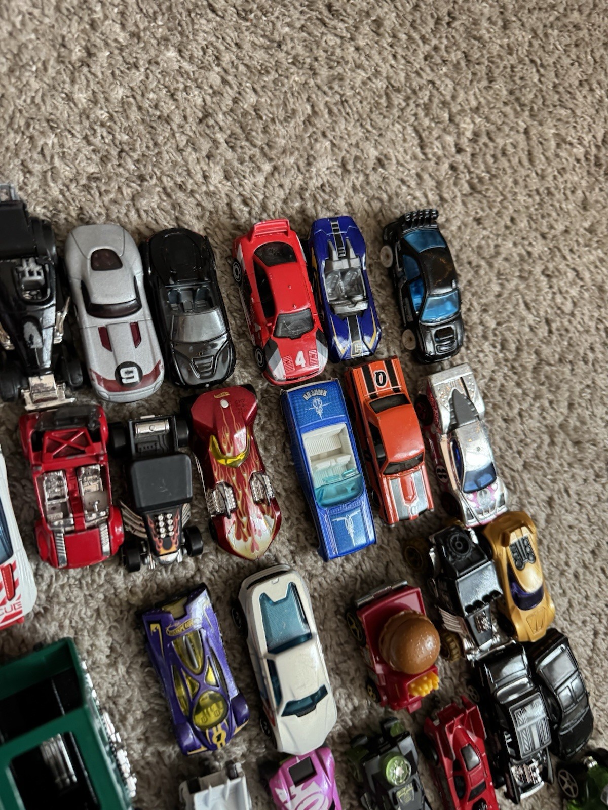 Hot Wheels Lot of 52 Diecast Toy Cars Mixed Vehicles