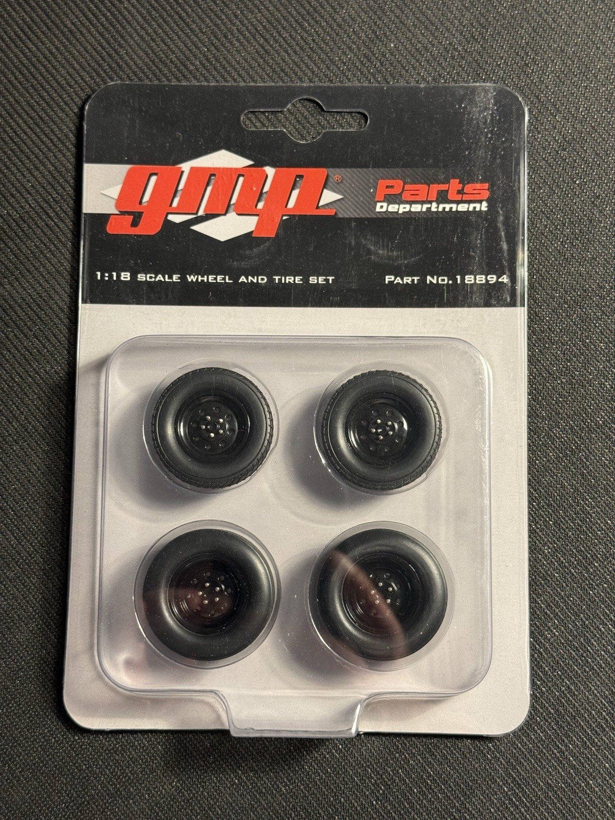 1/18 GMP 18894 1993 Ford Mustang 1320 Drag Kings Centerlines Wheel / Tire Set