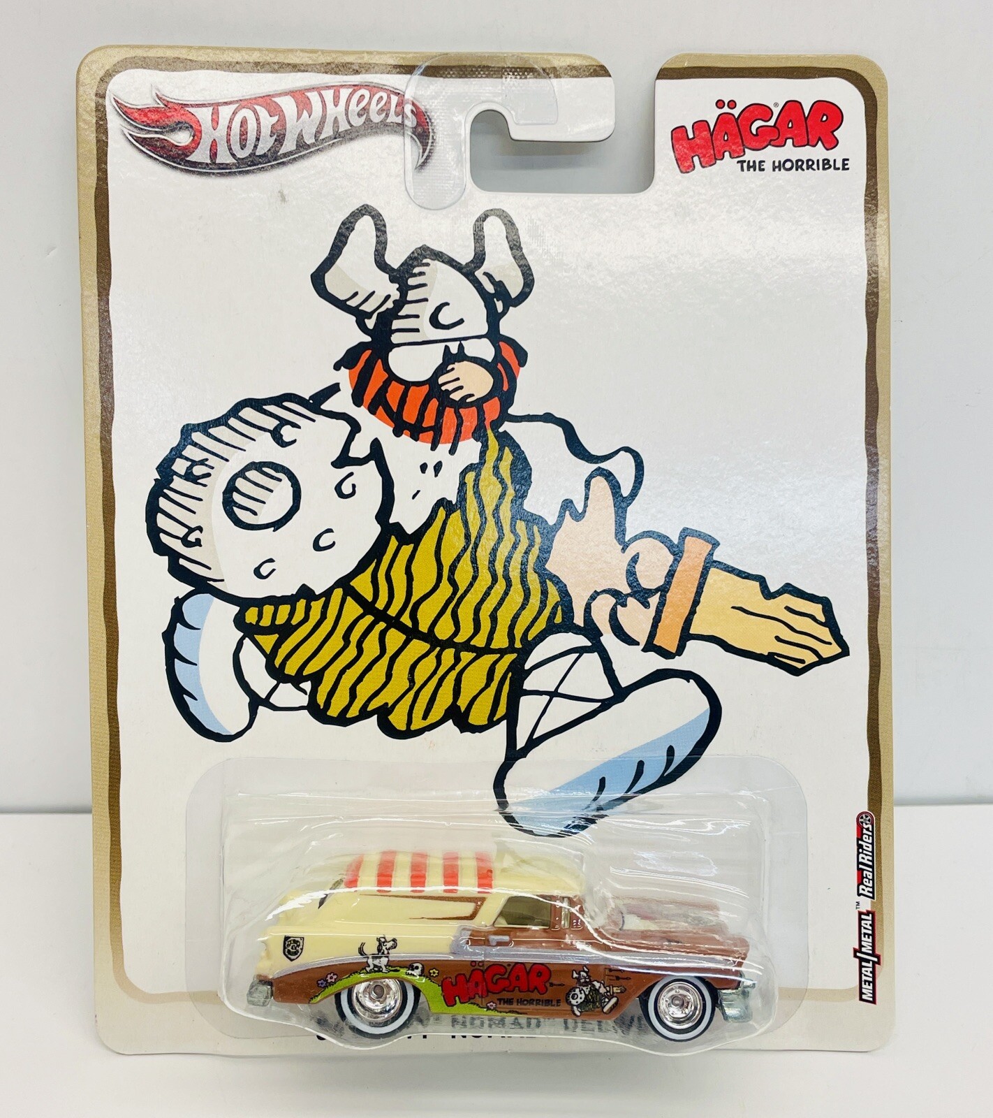 Hot Wheels Hagar The Horrible ’56 Chevy Nomad Delivery w/ Real Riders 2012 New