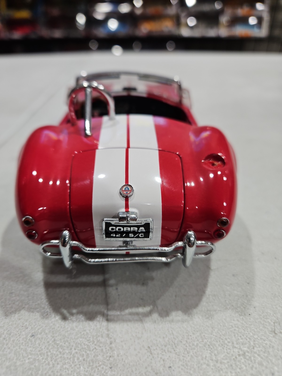 1:18 KYOSHO COBRA 427 RED ON BLACK [NO BOX] AS IS – Missing Gas Cap 🇺🇸 SHIPPED