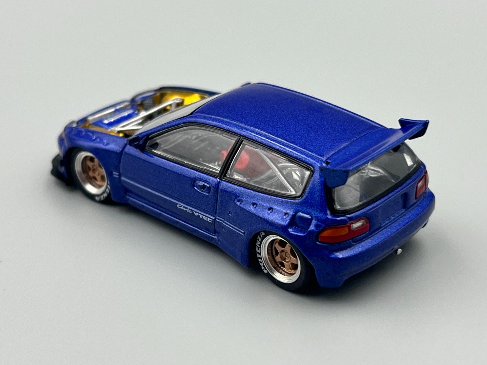 Honda Civic Type R EG6 Pandem Widebody Hatchback Engine Bay 1/64 scale Poprace
