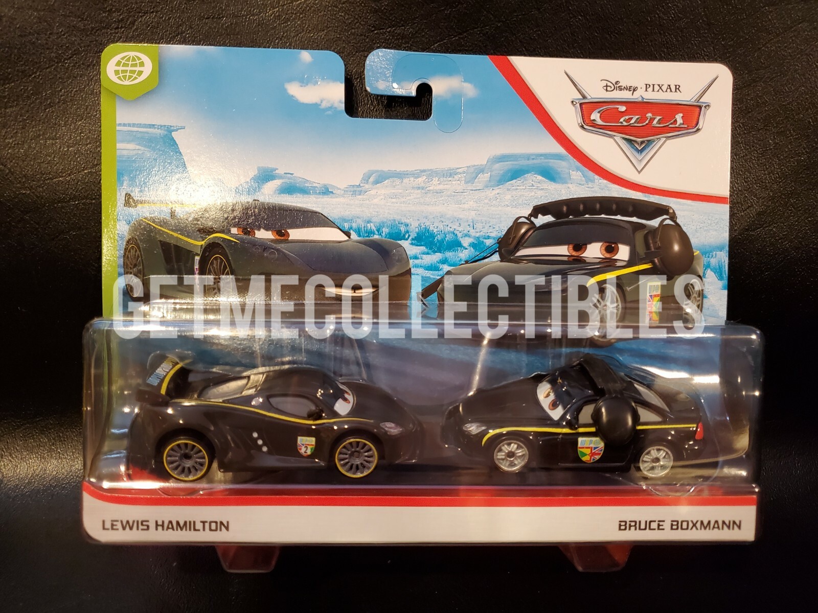DISNEY PIXAR CARS LEWIS HAMILTON BRUCE BOXMANN WGP 2020 2 PACK SAVE 6%