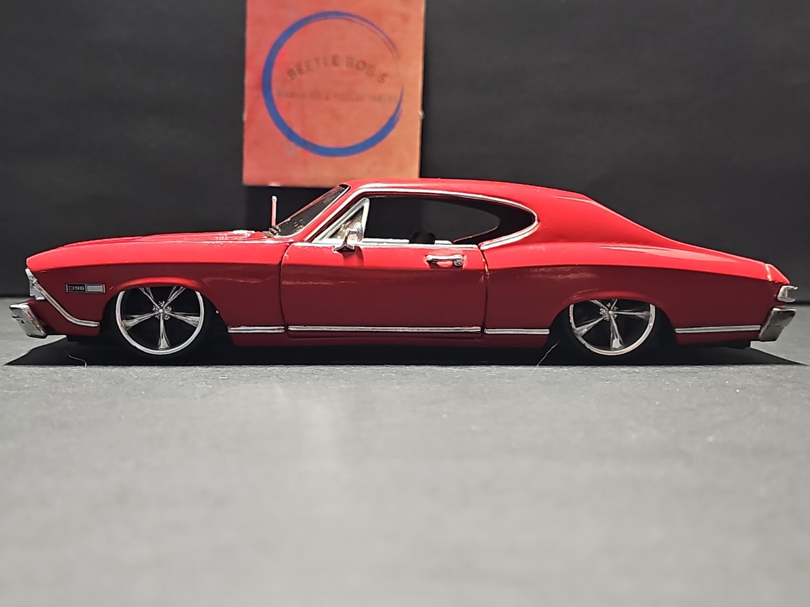 Vntg 2002 Sunnyside 1968 Chevrolet Chevelle SS 396 Red 1:24 Diecast Car NO BOX