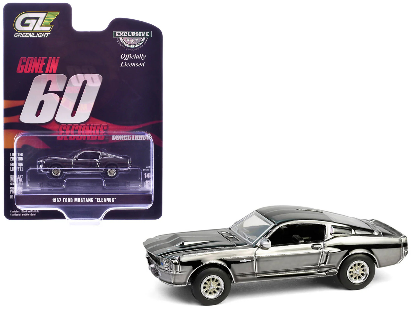 1967 Ford Mustang “Eleanor” Silver Chrome Edition “Gone in Sixty Seconds” (2000)