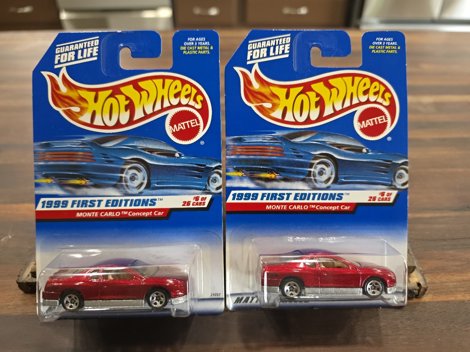 Hot Wheels 1999 First Editions Monte Carlo Concept Car Red & Metallic – Lot of 7