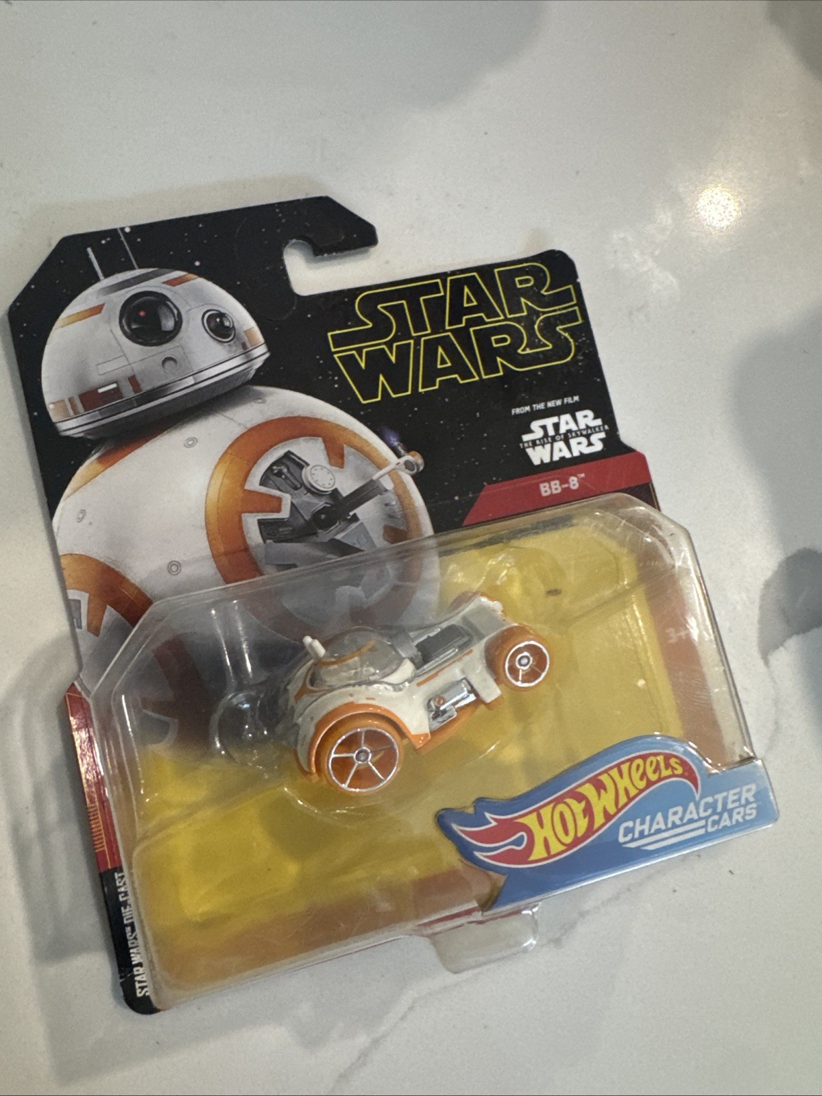 Star Wars Disney Hot Wheels BB 8 Droid Robot Orange 2014 Die-Cast Toy Car NEW