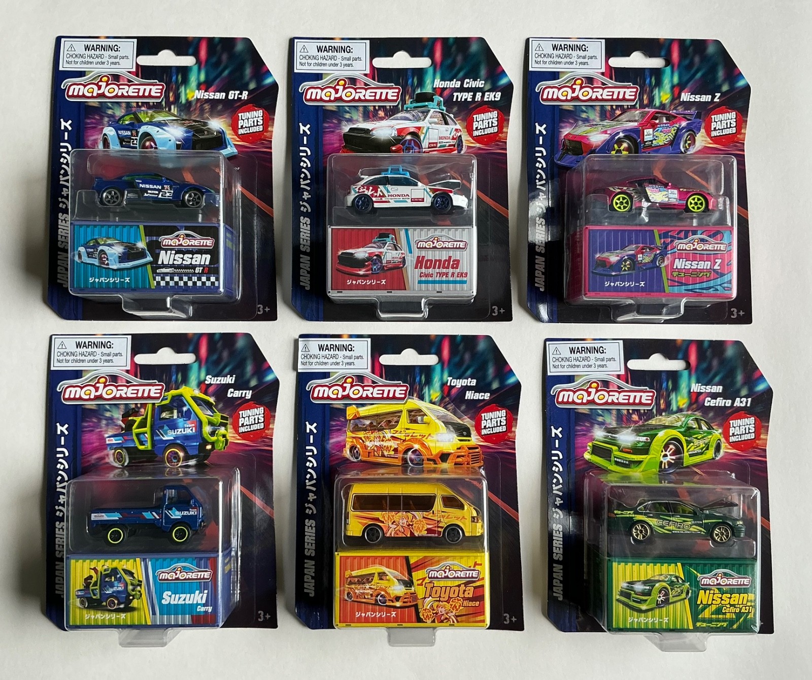 2024 Majorette Japan Series 1 Deluxe Cars with Tuner Parts Complete Set of 6