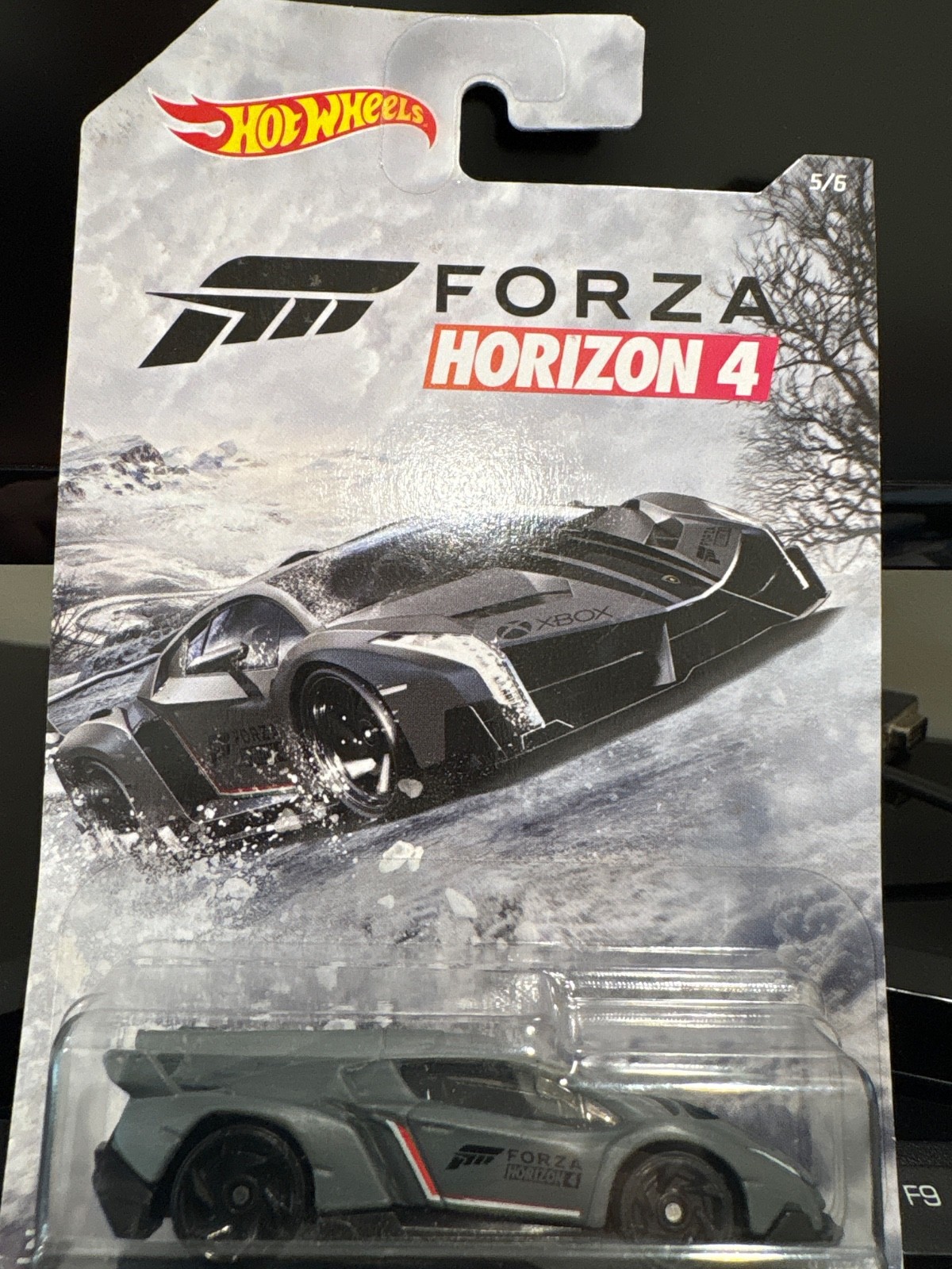 2019 HOT WHEELS 1:64 HW FORZA HORIZON 4 SERIES 5/6 GRAY LAMBORGHINI VENENO