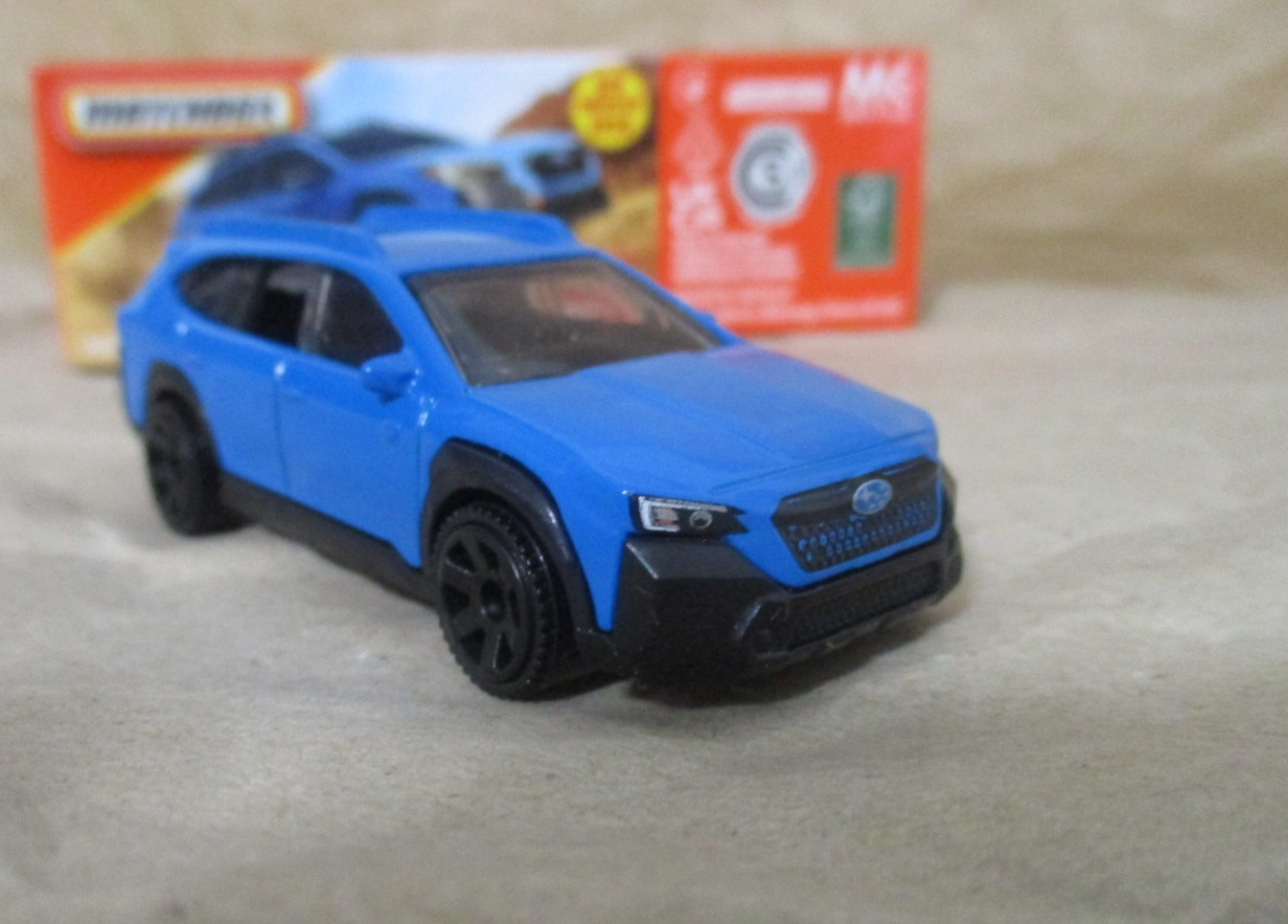 Matchbox 1-125 series #99 2023 Subaru Outback Blue 1/64 Scale Diecast