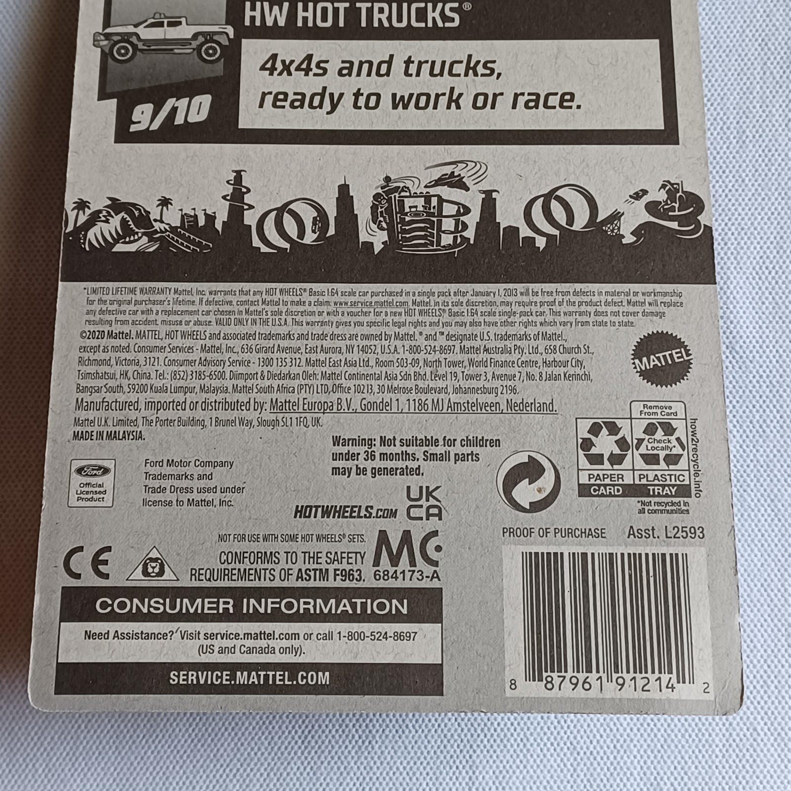 2021 HOT WHEELS *HW HOT TRUCKS* *’99 FORD F-150 SVT LIGHTNING* *VERY RARE*