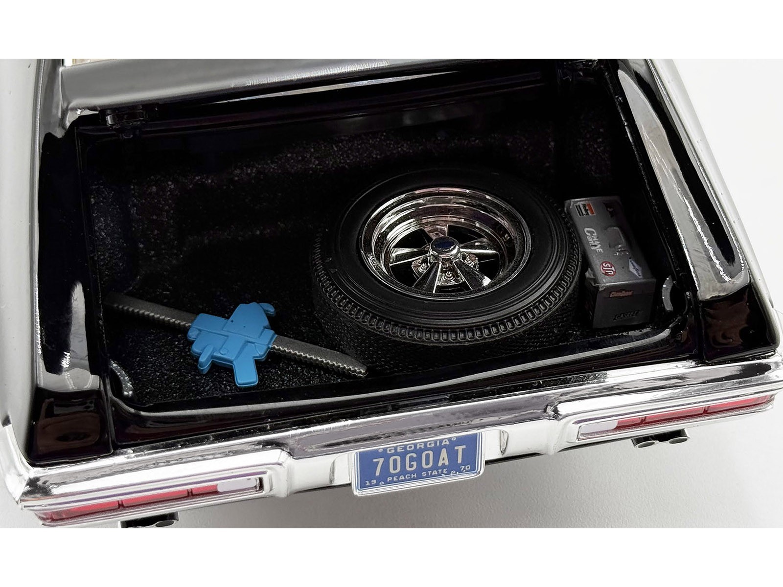 1970 PONTIAC GTO RAM AIR IV “MAIN STREET” BLACK 1/18 DIECAST BY ACME A1801229