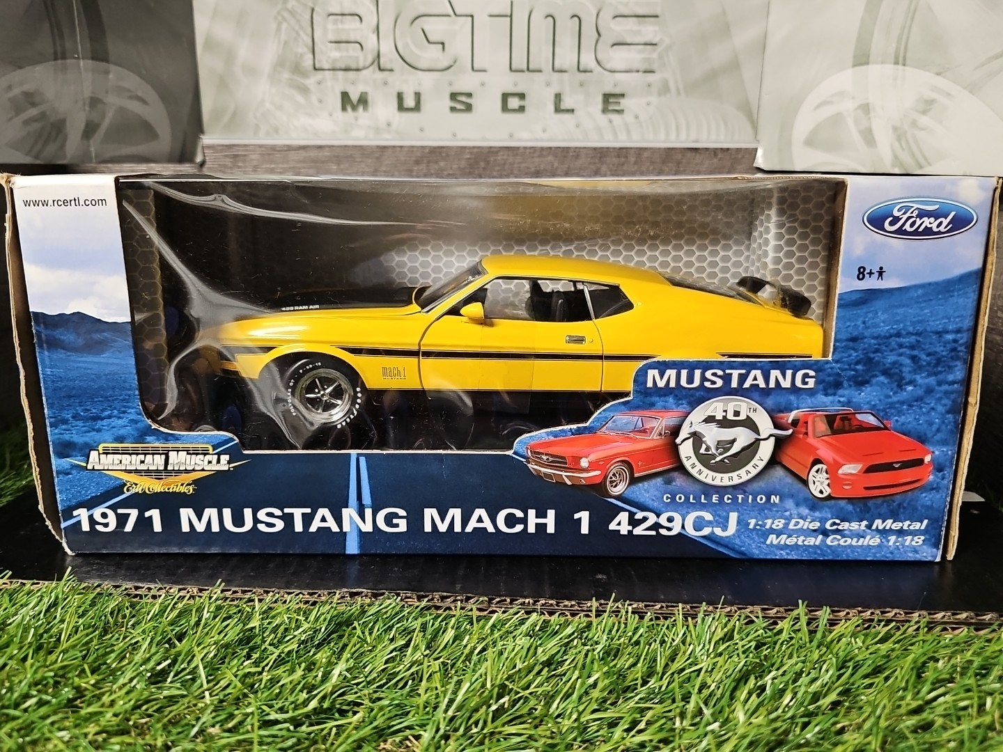 Vntg 2004 Ertl Am. Muscle 1971 Mustang Mach I 429CJ 1:18 40th Ann. Collection