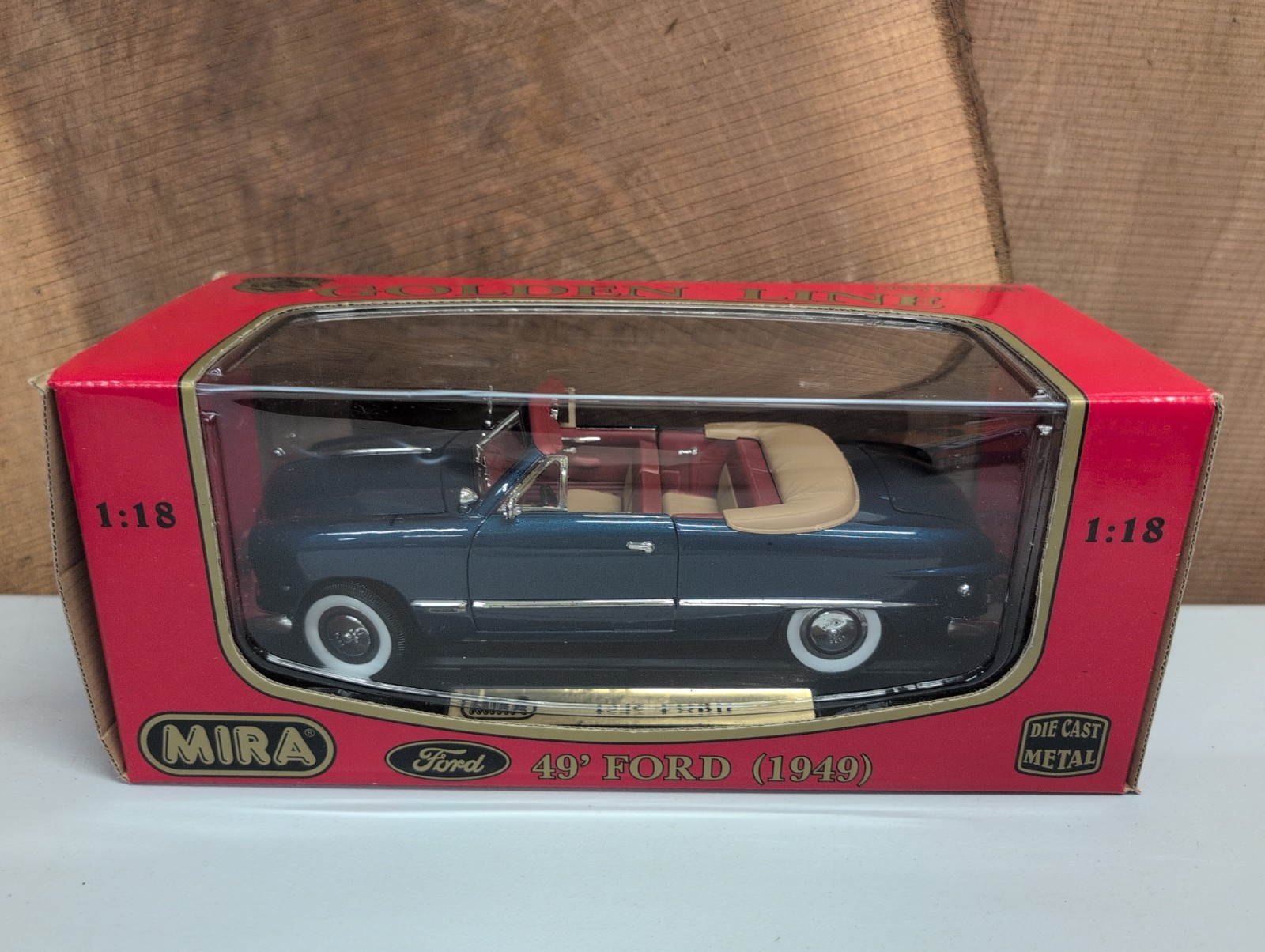 Mira Golden Line 1949 Ford Blue Convertible 1/18