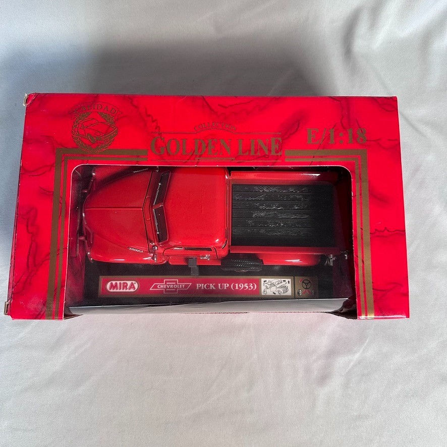 1953 Chevrolet Pickup Mira Golden Line 1:18 Diecast Red #6203