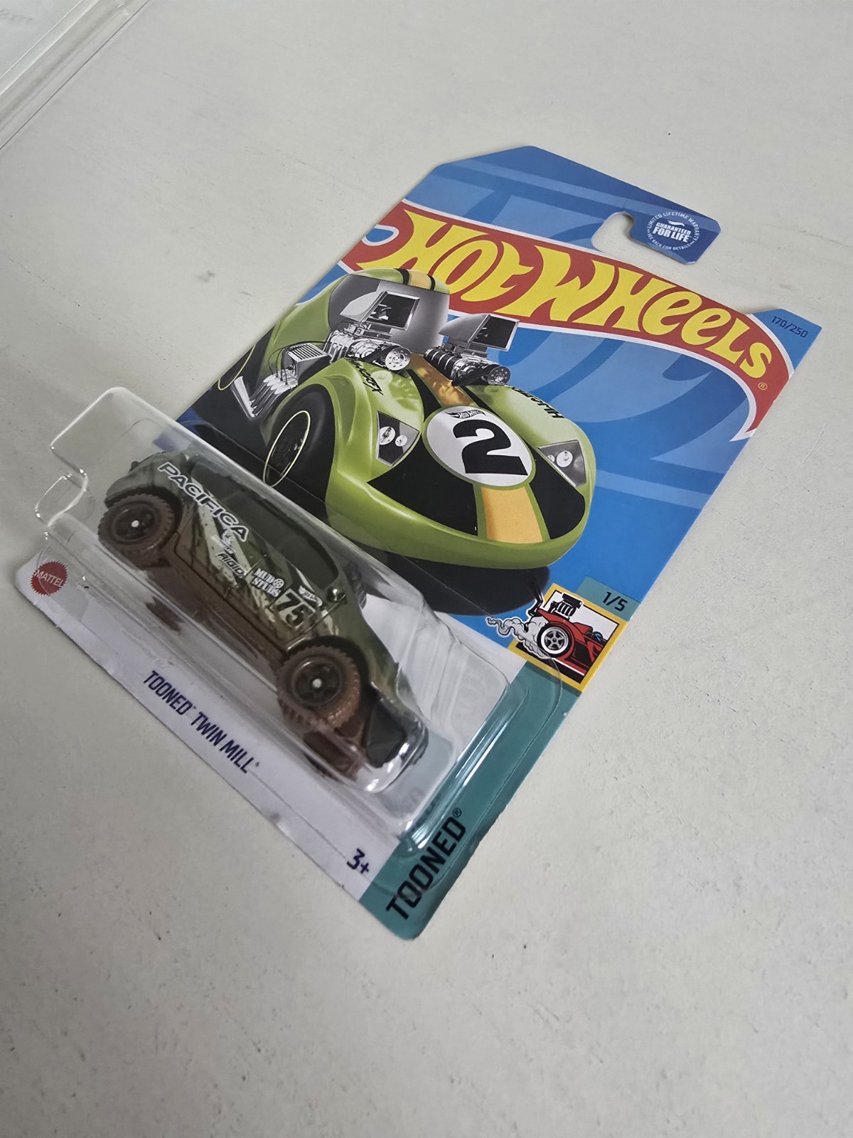 Hot Wheels Error Tooned Twin Mill Card Chrysler Pacifica Car SEALED W/ Protector
