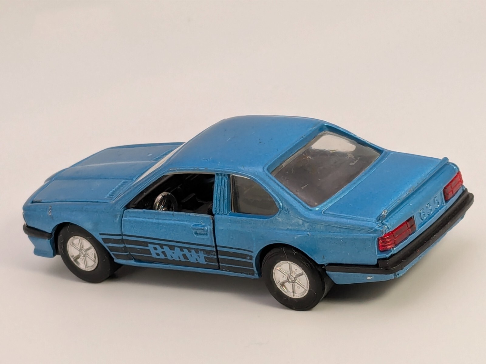 Vintage Pull Back Blue BMW 635 CSi SS-907 Sunnyside Racers 1/41 Diecast Car