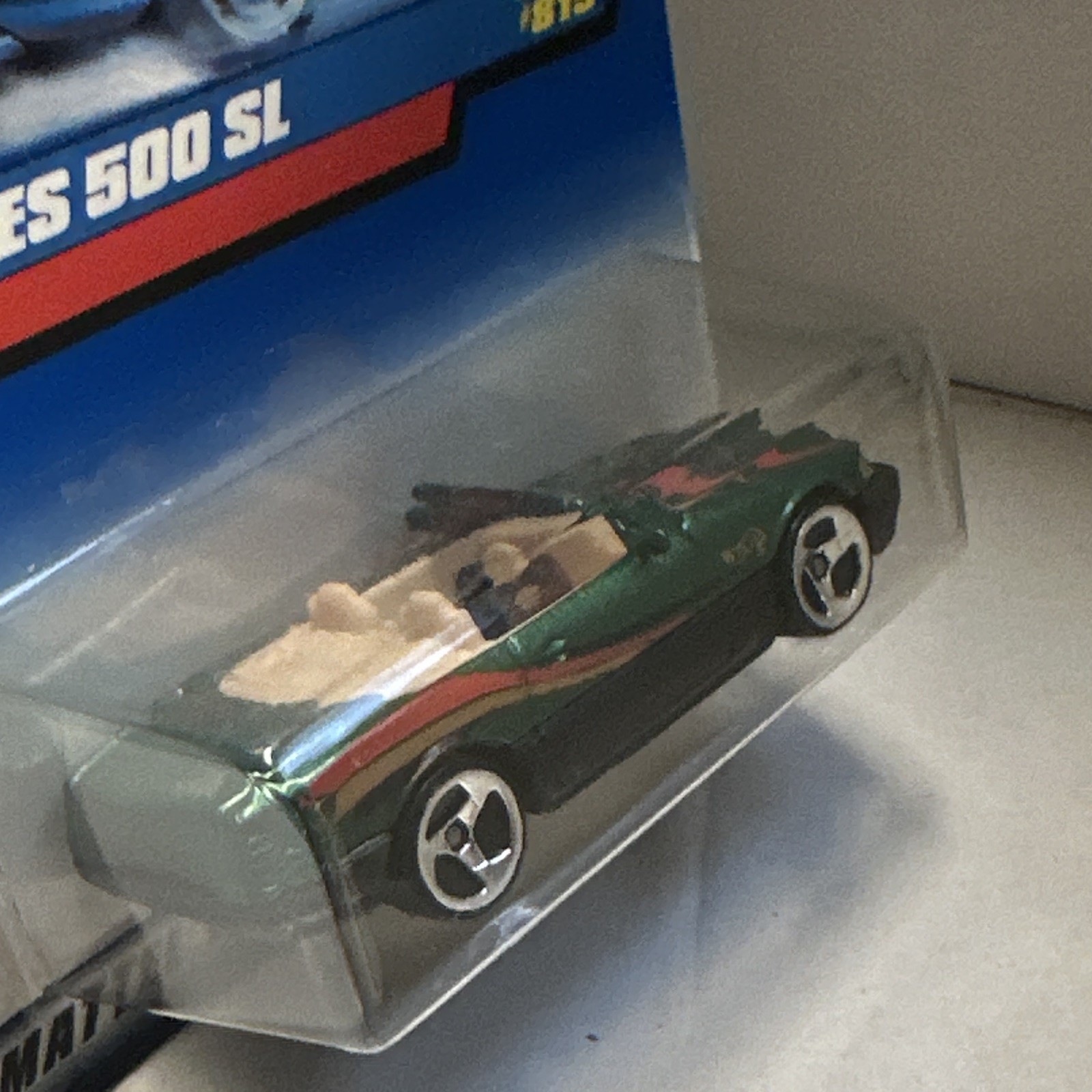 Hot Wheels Guaranteed for Life Mercedes-Benz 500 SL Green 1:64 Diecast Unopened
