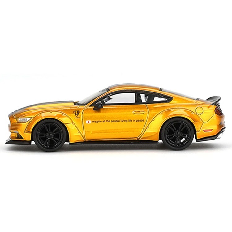MINI GT LBWK LIBERTY WALK LB WORKS FORD MUSTANG 1/64 LB GOLD MGT00847