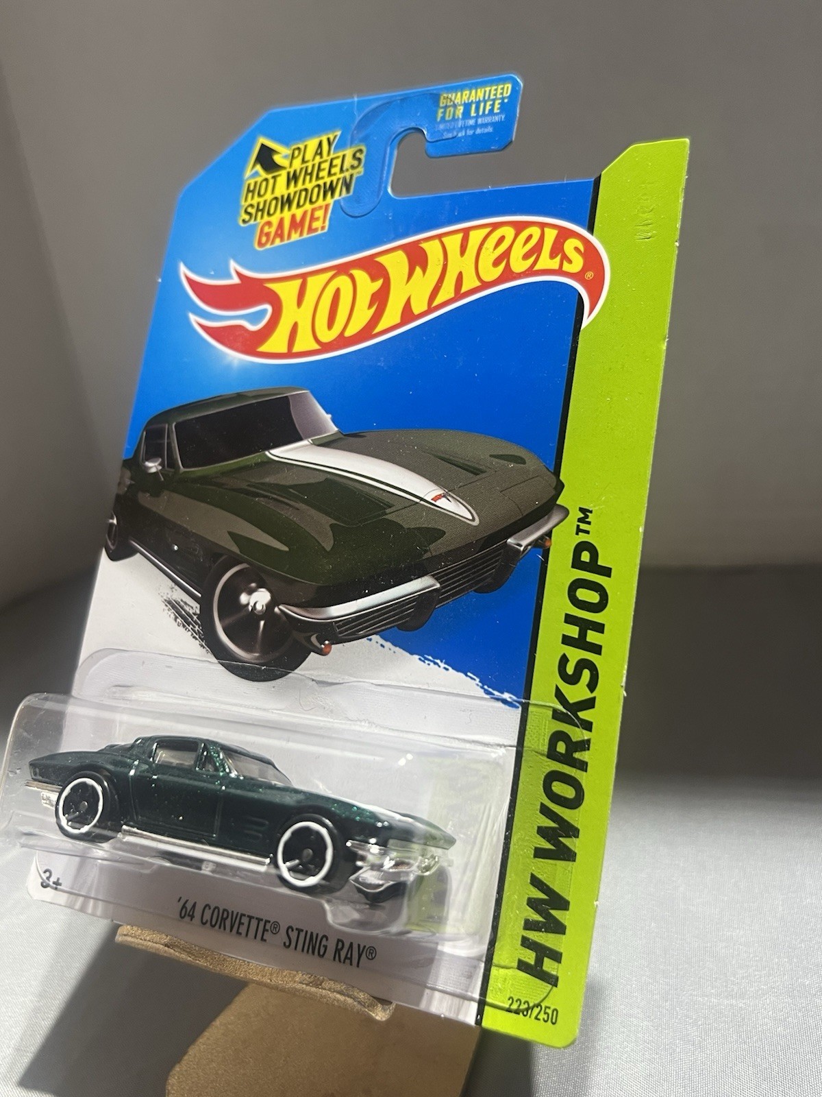 2014 Hot Wheels ’64 Corvette Stingray #223 Green Kmart Exclusive Color