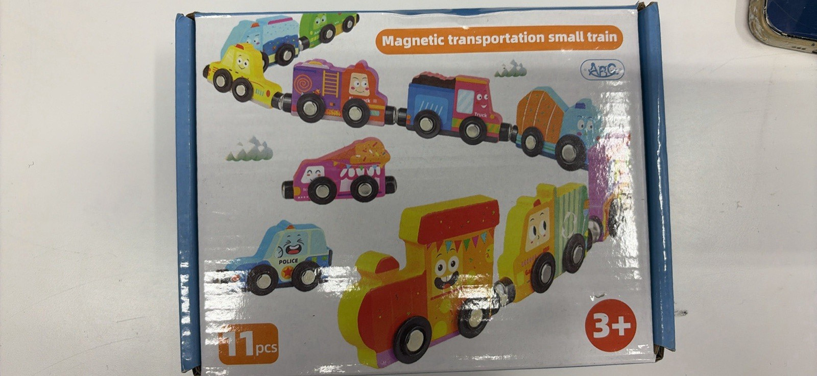 Magnetic Train Vehicle Set 11pcs, Multicolor, Ages 3+ (3-4 Years)