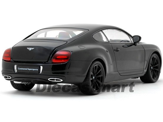 WELLY 1:18 18038 2013 BENTLEY CONTINENTAL SUPERSPORTS COUPE BLACK NEW DIECAST