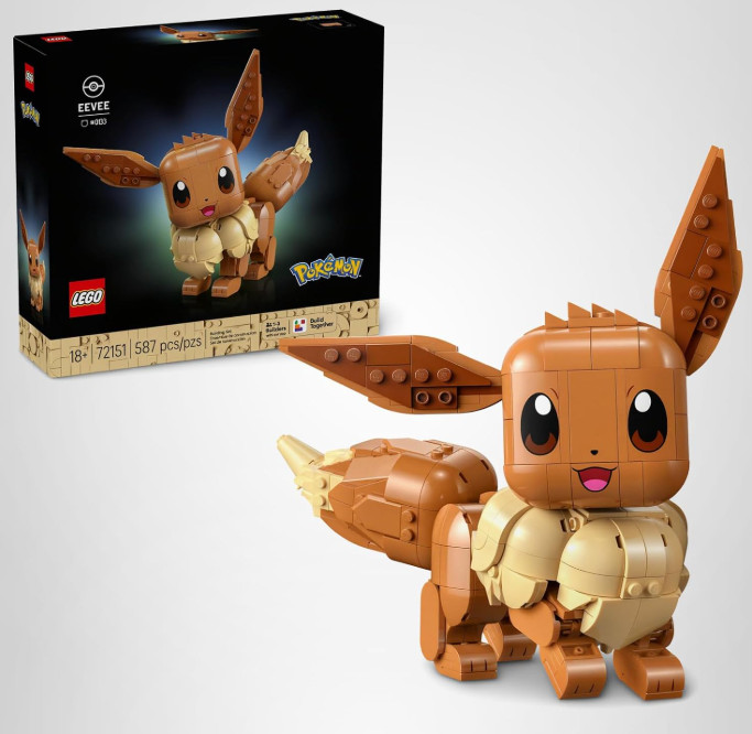 LEGO Pokémon Eevee – Collectible Building Set for Adults, Ages 18+ – Posable Pok