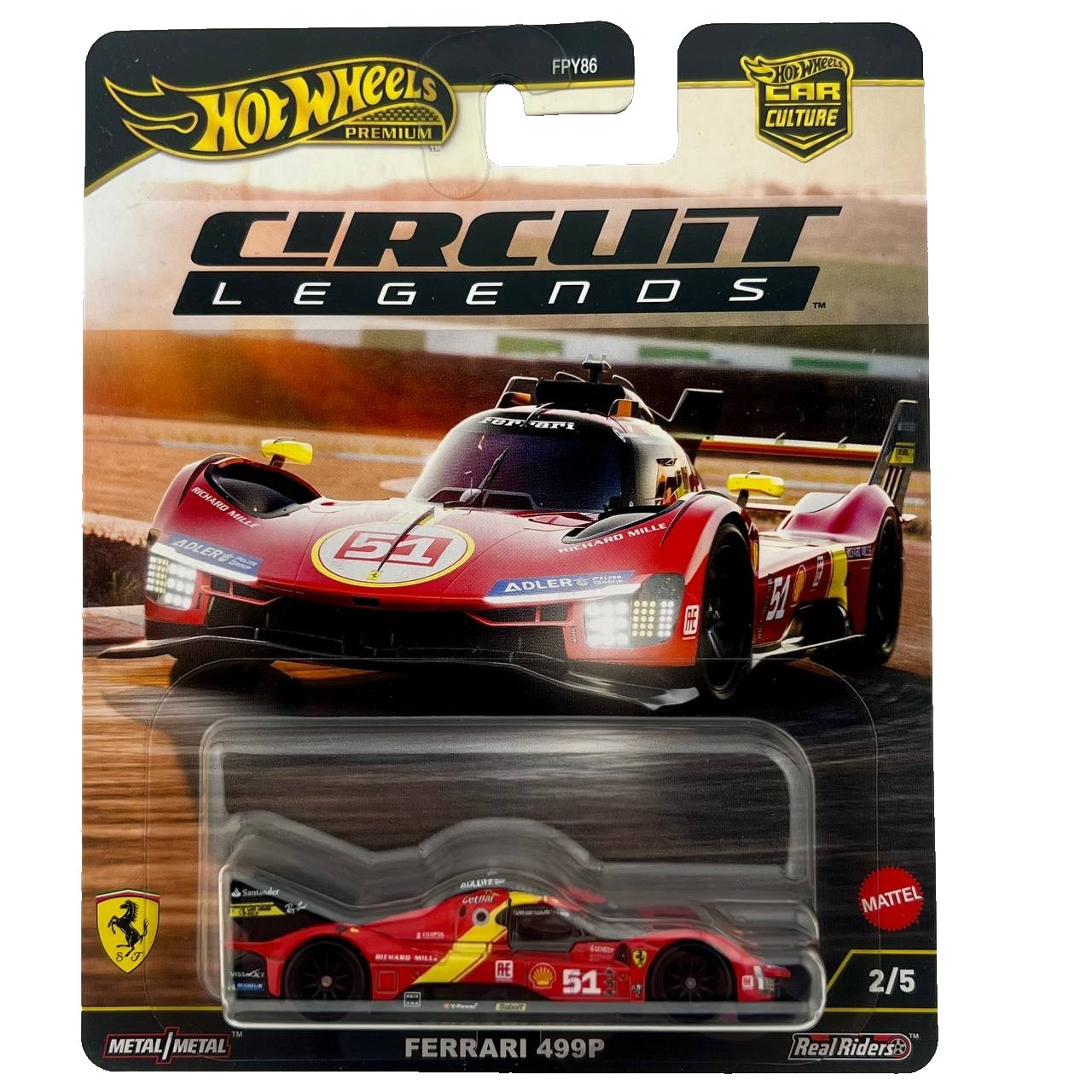 Hot Wheels Ferrari 499P Premium Car Culture Circuit Legends New