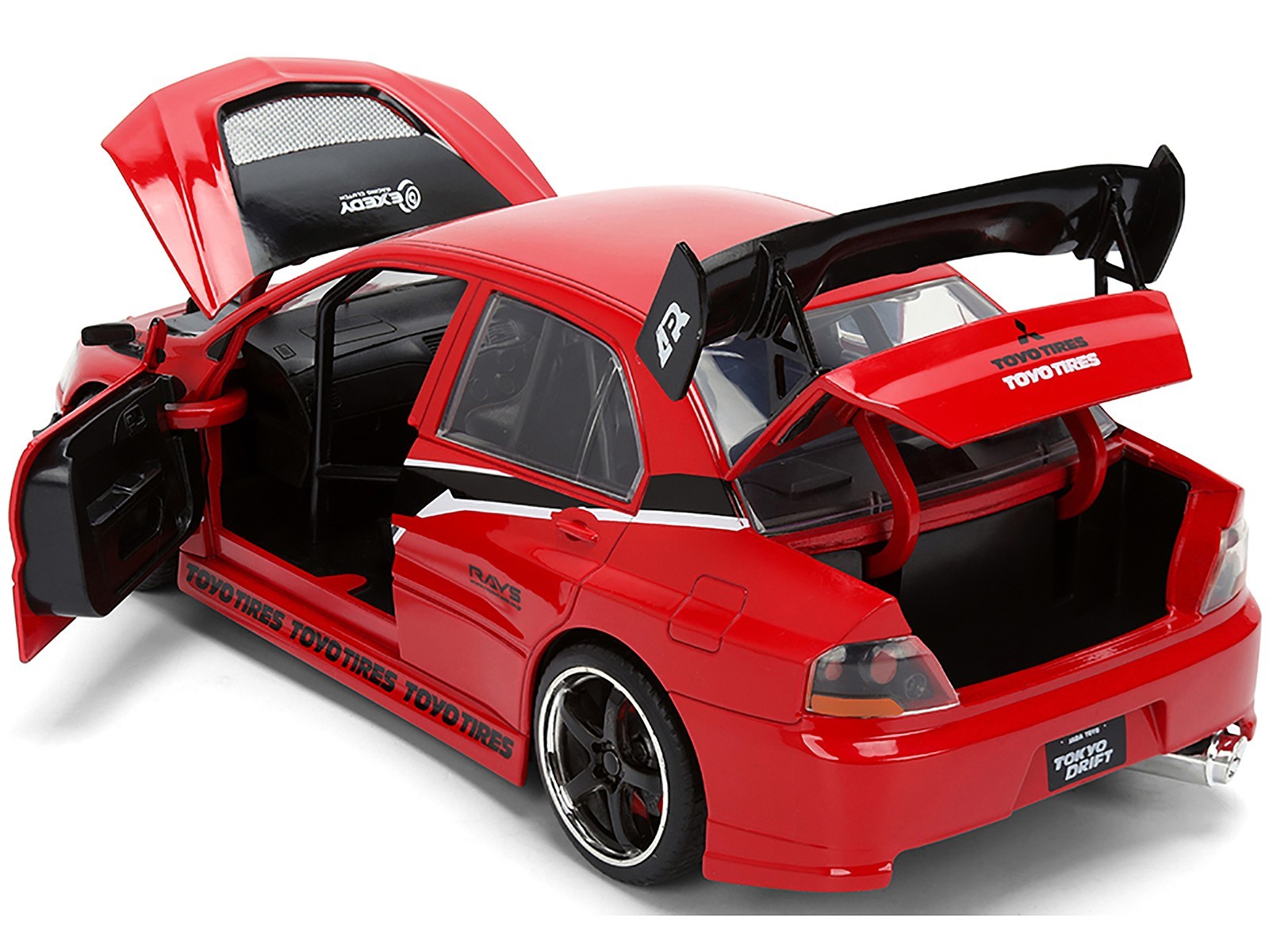 SEAN’S MITSUBISHI LANCER EVO IX RED “FAST & FURIOUS 25 YEARS” 1/24 BY JADA 36208