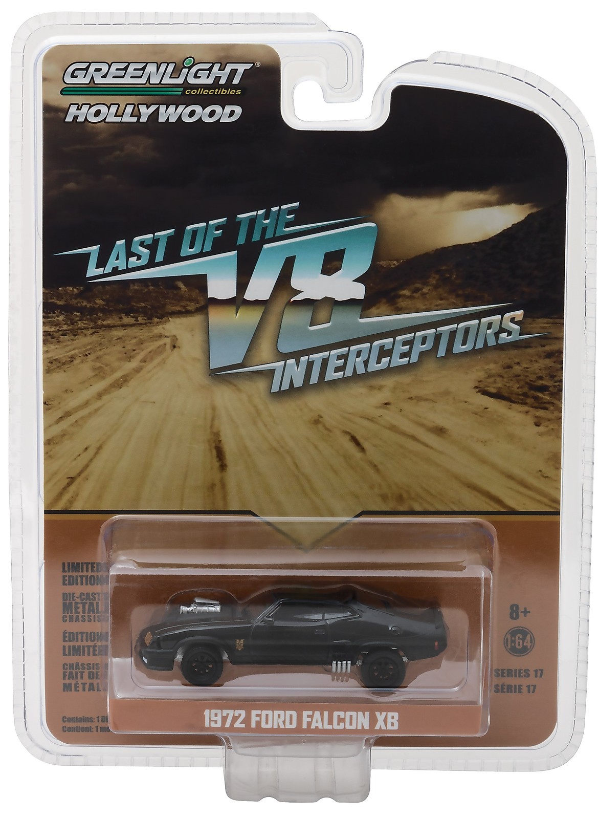 1:64 GreenLight *HOLLYWOOD R17* MAD MAX 1972 Ford Falcon XB V8 Interceptor *NIP*