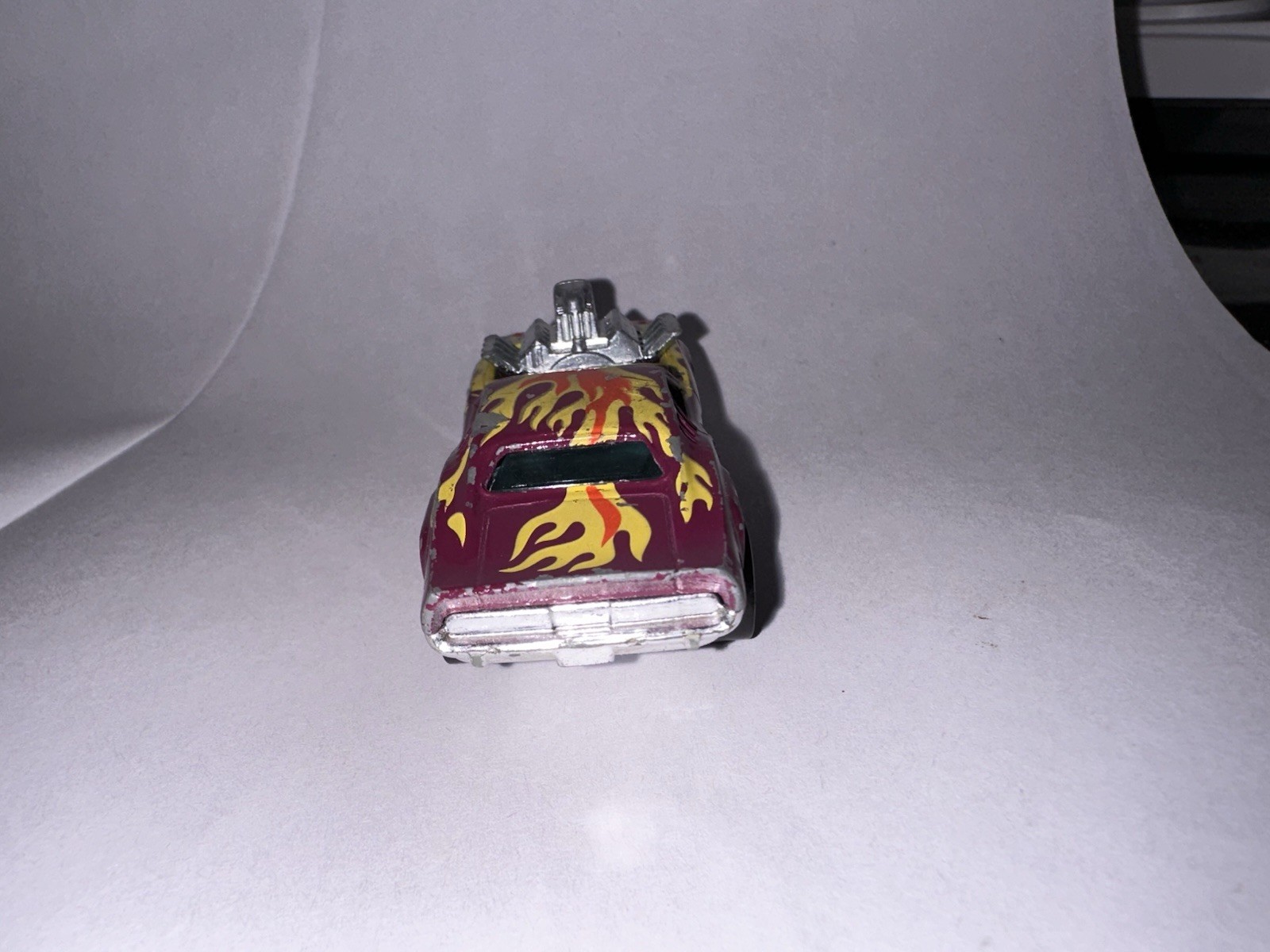 1974 Hot Wheels Redline Rodger Dodger Purple Flames Hong Kong Vintage