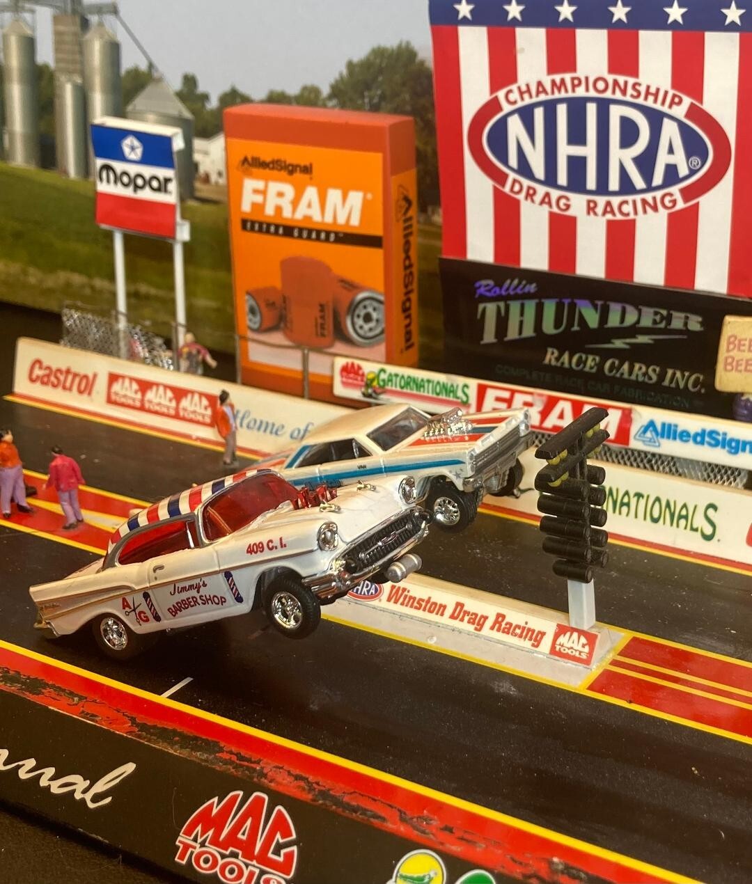 1957 CHEVROLET BELAIR A/G INJECTED 409ci GASSER NHRA DRAG STRIP RACING MIP