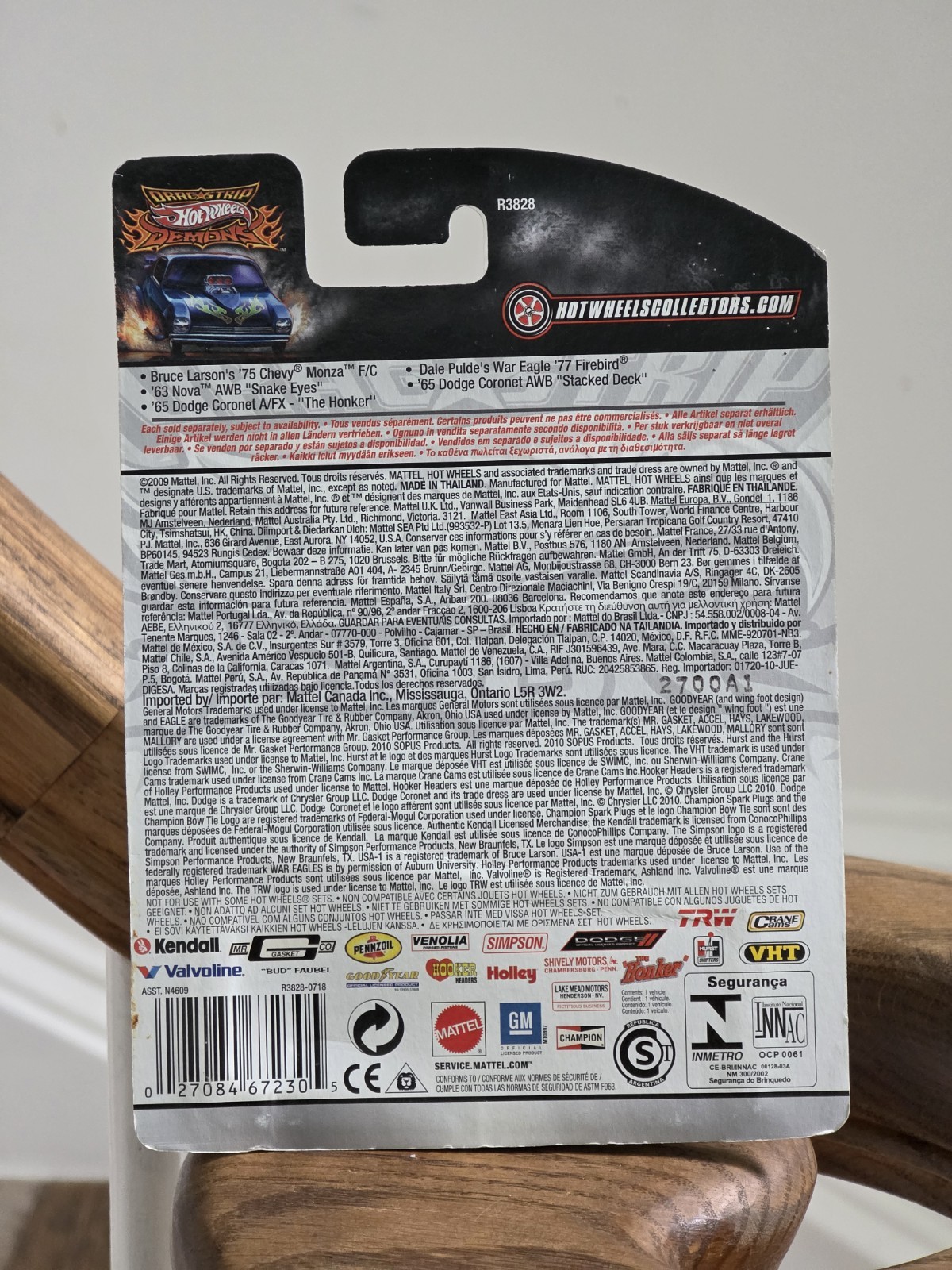 Hot Wheels Drag Strip Demons ’65 Dodge Coronet A/FX The Honker 1:64 Diecast