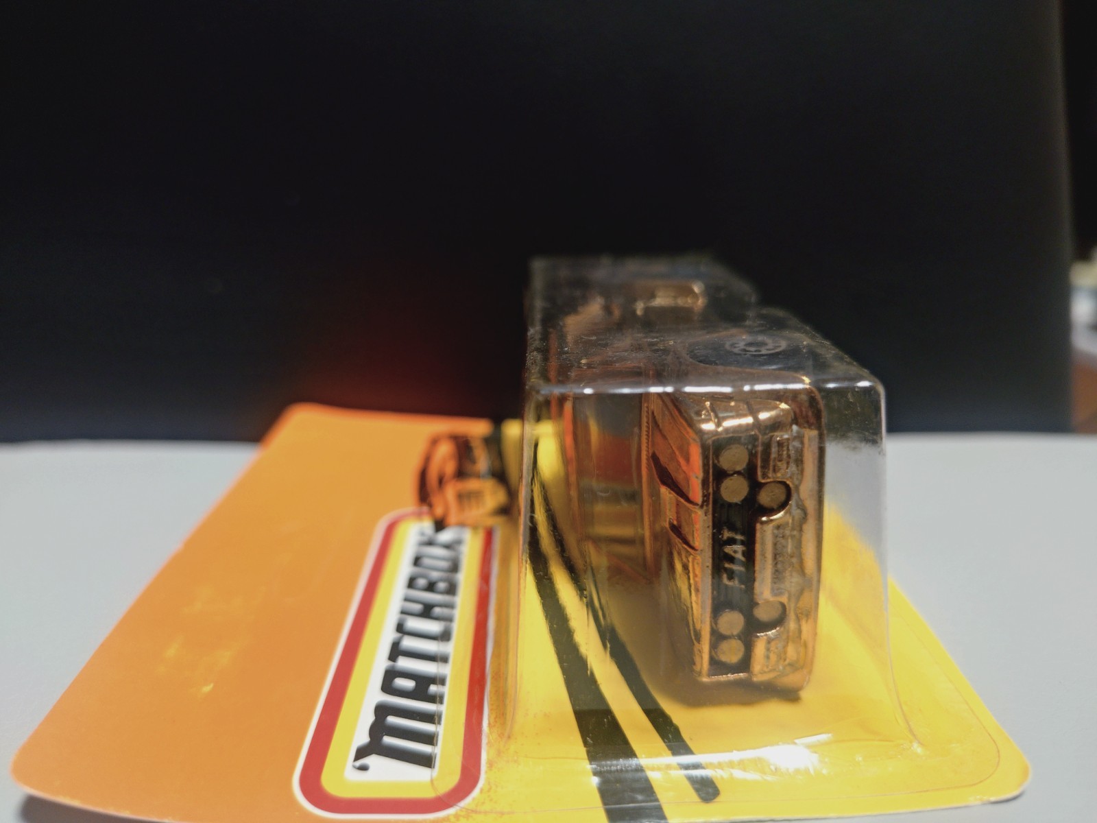 Vintage Rare Matchbox FIAT ABARTH BULGARIA 1982 GOLD