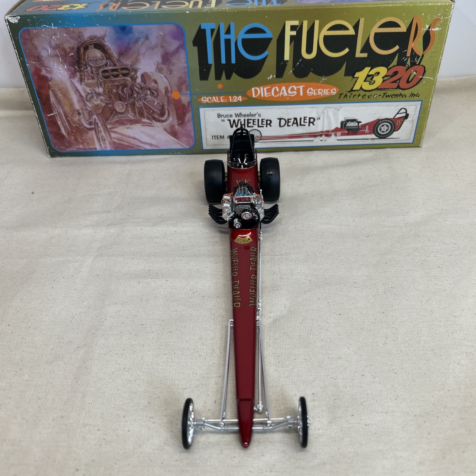 VINTAGE 1320 The Fuelers BRUCE WHEELERS WHEELER DEALER 1/24 Dragster #1102