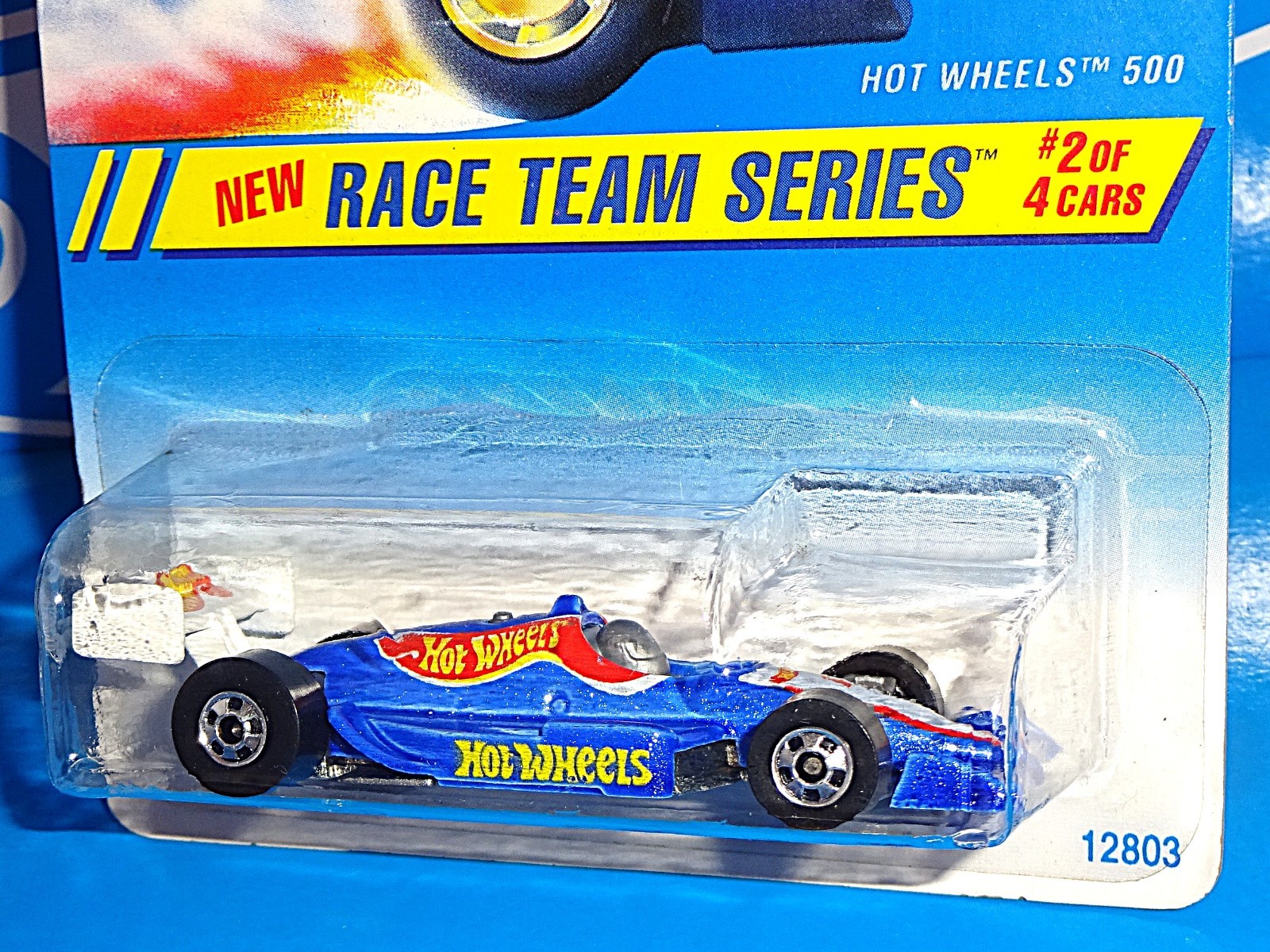 Hot Wheels 1995 Race Team Series #276 Hot Wheels 500 Mtflk Light Blue w/ BWs