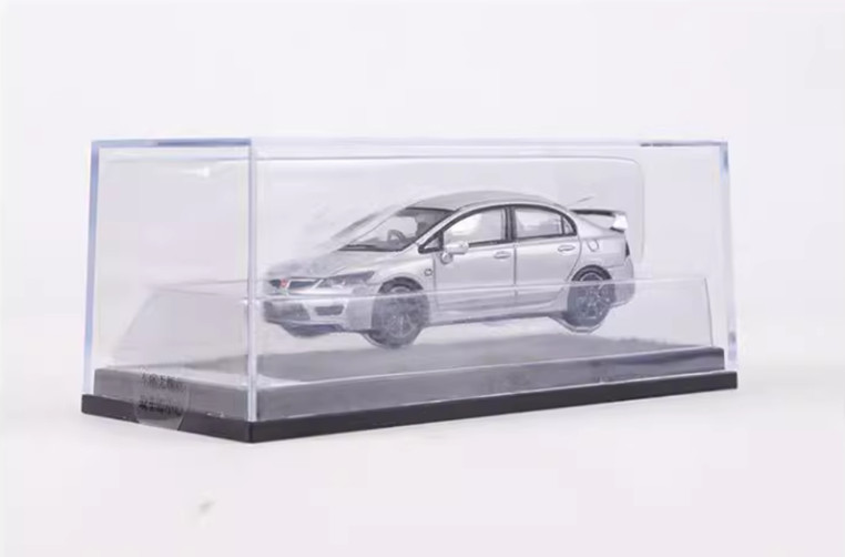 DCT 1/64 Scale Honda Civic TYPE R FD2 Silver Color Diecast Alloy Model Car Gifts