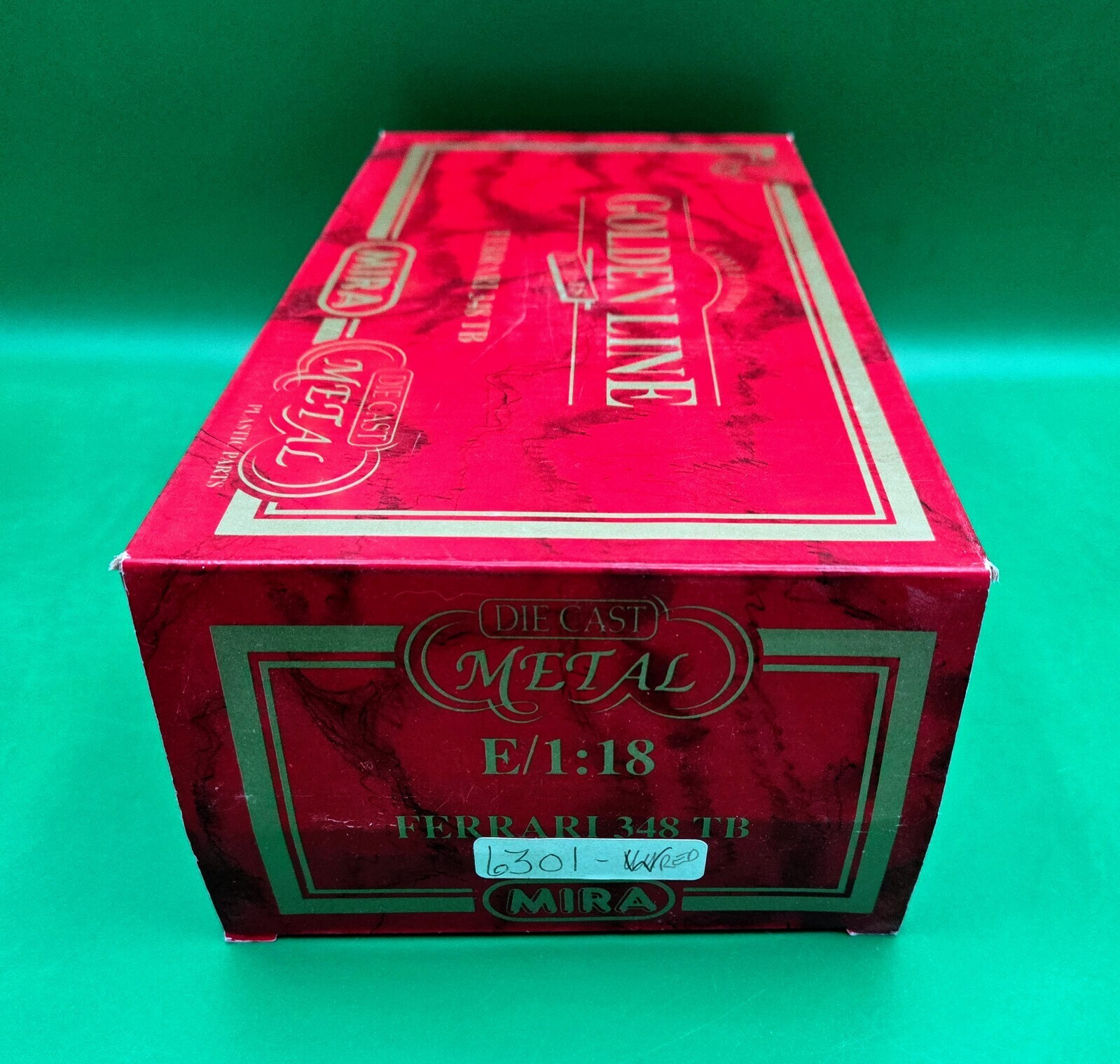 1:18 MIRA GOLDEN LINE COLLECTION RED FERRARI 348 TB #R6301 NEW IN BOX